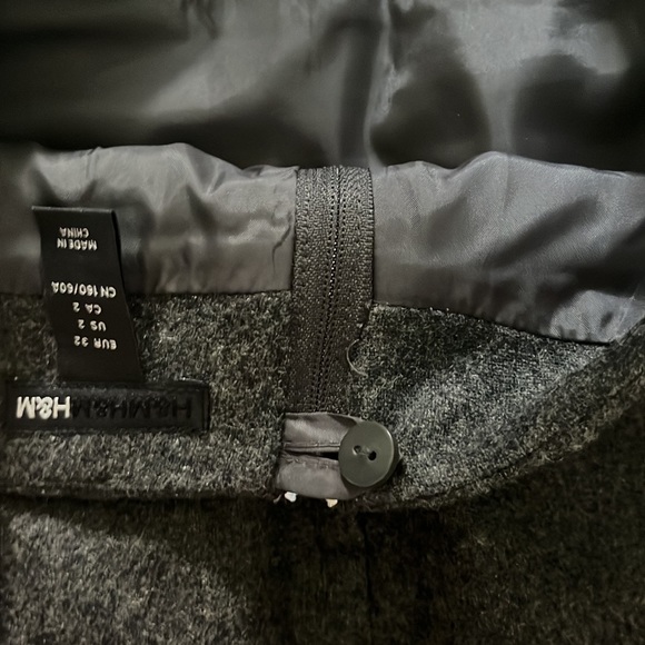 H&M wool skirt grey 2 - Picture 7 of 13